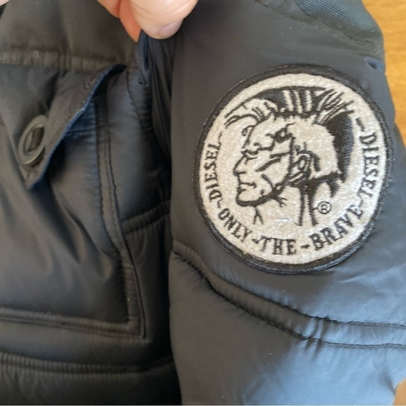 Diesel Puffer Black Boys Jacket - Kids Size 5/6Y - Picture 7 of 9
